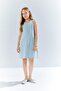 100% Cotton Sleeveless Summer Jean Dress for Girls E6491A825Sm
