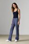 Wide Leg Checkered Regular Waist Wide Leg Trousers E6121Ax25Sp - 2