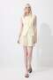High Waist Linen Blend Shorts F0005Ax25Sm