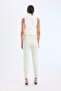 Sigaret Satin Fabric Pants Regular Waist Straight Leg J8743Az25Sm - 5
