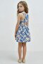 100% Cotton Patterned Poplin Sleeveless Summer Dress for Girls C3711A825Hs - 4