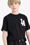 100% Cotton Crew Neck Printed Short Sleeve T-Shirt for Boys F2573A825Sm