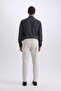 Elastic Waist Pocketed Straight Leg Chino Trousers Z9933Az25Sp - 7