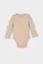 Crew Neck Printed Long Sleeve Snap Fastener Bodysuit Baby Boy Newborn E6304A525Sp - 4