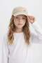 Girl's Embroidered Cotton Cap Hat D5321A825Sm