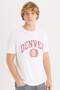 100% Cotton Regular Fit Crew Neck Printed Short Sleeve T-Shirt D5576Ax25Sp