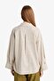Relax Fit Linen Blend Long Sleeve Shirt E4556Ax25Sp - 6