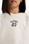 Cotton 2-Piece Set Printed Short Sleeve Ecru T-Shirt Shorts Girls E0730A825Sm - 5