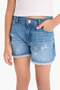 100% Cotton Ripped Detailed Shorts for Girls D7107A825Sm - 5