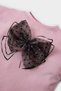 100% Cotton Crew Neck Ribbon Printed Short Sleeve T-Shirt Baby Girl E5464A525Sm - 2