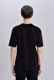 100% Cotton Oversize Wide Fit Crew Neck Basic Plain Short Sleeve Black T-Shirt E6885Axns - 5