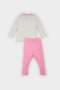 Pajama Set Printed Long Sleeve Combed Cotton Top Elastic Waist Long Bottom Baby Girl E1536A525Sp - 5