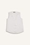 Regular Fit V-Neck Chiffon Sleeveless Blouse D3128Ax24Hs - 7