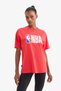 100% Cotton Nba Wordmark Oversized T-Shirt V9082Az25Sp - 4