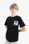 Crew Neck Back Printed Short-Sleeve T-Shirt Boys E0099A825SM - 7
