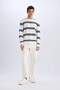 Regular Fit Crew Neck Textured Sweatshirt D7595Ax25Sp - 2