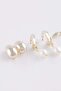 Women's Pearl 3-Piece Gold Earrings E3066Axns - 3