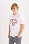 100% Cotton Regular Fit Crew Neck Printed Short Sleeve T-Shirt D5576Ax25Sp - 3