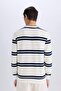 Regular Fit Crew Neck Textured Sweatshirt D7595Ax25Sp - 6