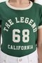Slim Fit Narrow Cut Crew Neck Printed Ribbed Camisole Short Sleeve T-Shirt Girls D8542A825Sm - 5