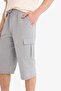 Slim Fit Slim Fit Cargo Pocket Basic Plain Capri Shorts T4693Az25Sm - 6