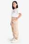 100% Cotton Parachute Cargo Pocket Jogger Pants for Girls E0162A825Sm - 3