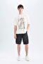 100% Cotton Boxy Fit Crew Neck Printed Short Sleeve T-Shirt D5865Ax25Sp - 2