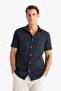 100% Cotton Regular Fit Polo Collar Short Sleeve Shirt D7551Ax25Sp - 7