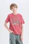 100% Cotton Crew Neck Printed Short Sleeve T-Shirt for Boys D9262A825Sm - 3