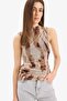 Slim Fit Slim Fit Tie Dye Crew Neck Tulle Tank Top E8471Ax25Sp - 7