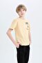 Crew Neck Printed Short Sleeve T-Shirt Boys D9260A825Sm - 3