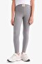 Corded Fabric Ribbed Knit Long Leggings Girl Child D9652A825Sm - 4