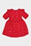 Patterned Short-Sleeved Flounced Poplin Dress for Baby Girls E5809A525SP