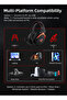 سماعة رأس سلكية للألعاب C2 7.1 Surround Sound، ضبط على شكل حرف V، وزن 253 جرامًا - 7