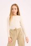 Slim Fit Narrow Cut Crew Neck Long Sleeve T-Shirt Girl Child D9234A825Sp - 5