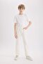 23 April Straight Leg Basic Straight Gabardine Trousers for Boys X4224A625Sm - 3