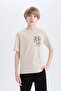 Crew Neck Printed Short Sleeve T-Shirt Boys D9285A825Sm - 3