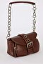 Women's Faux Leather Shoulder Bag E3355Axns - 2