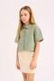 Girl's Crop Linen Short Sleeve Shirt D9143A825Sm - 5