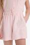 Elastic Waist Viscose Shorts for Girls D7616A825Hs - 5