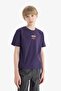 100% Cotton Crew Neck Embroidered Short Sleeve T-Shirt for Boys E0086A825Sm - 3