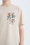 Crew Neck Printed Short Sleeve T-Shirt Boys D9285A825Sm - 5