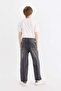 Boy's Loos Fit Straight Leg Basic Jeans Sequin D6489A825Sm - 7