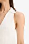 Slim Fit Slim Fit Buttoned Knitwear Vest D3584Ax25Sp - 5