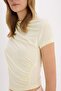 Slim Fit Slim Fit Boat Neck Soft Touch Short Sleeve T-Shirt E7016Ax25Sp - 4