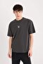 100% Cotton Boxy Fit Crew Neck Back Printed Short Sleeve T-Shirt E1485Ax25Sp - 5