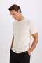 Slim Fit Crew Neck Crinkle Short Sleeve T-Shirt D7225Ax25Sp - 4