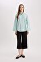 Relax Fit Linen Blend Long Sleeve Hijab Shirt Tunic B9835Ax25Sp - 2