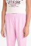 100% Cotton Printed Elastic Waist Pajama Set for Girls E2220A825SM - 6