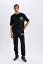 Defactofit Nba Milwaukee Bucks Thick Sportsman Jogger Sweatpants Standard Fit with Pockets Waist Lace up Las - 3